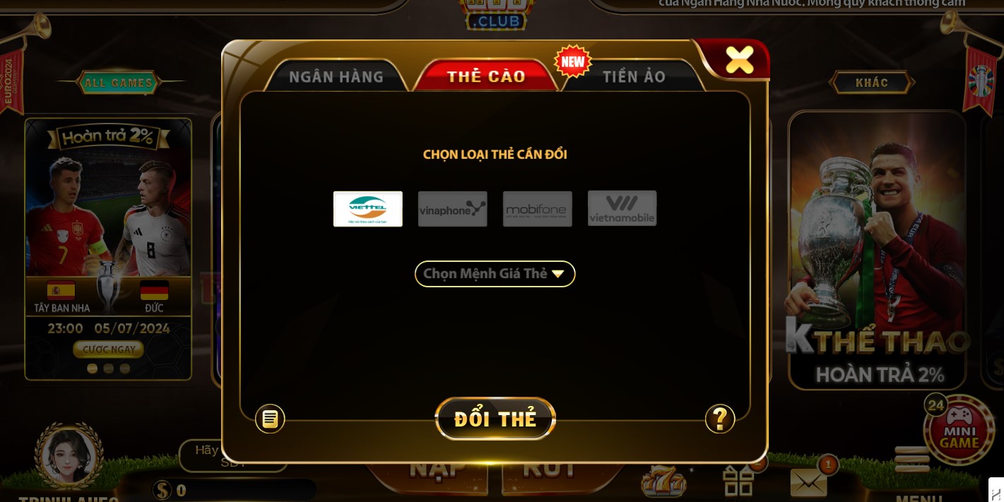 Hướng dẫn rút tiền từ tài khoản HitClub